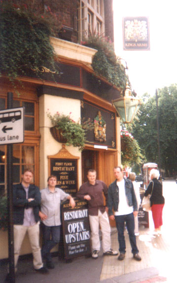The King's Arms' customers' picture